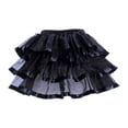 thumbnail image 1 of Gibobby faldas para niña Moda femenina Europa y Unidos Falda de tul Falda tutú Falda multicapa Falda Peng Peng(Negro, L), 1 of 4