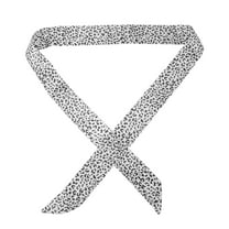 Unique Bargains 1 Pc Headband Multi-function Ribbon Hairband for Women Black White