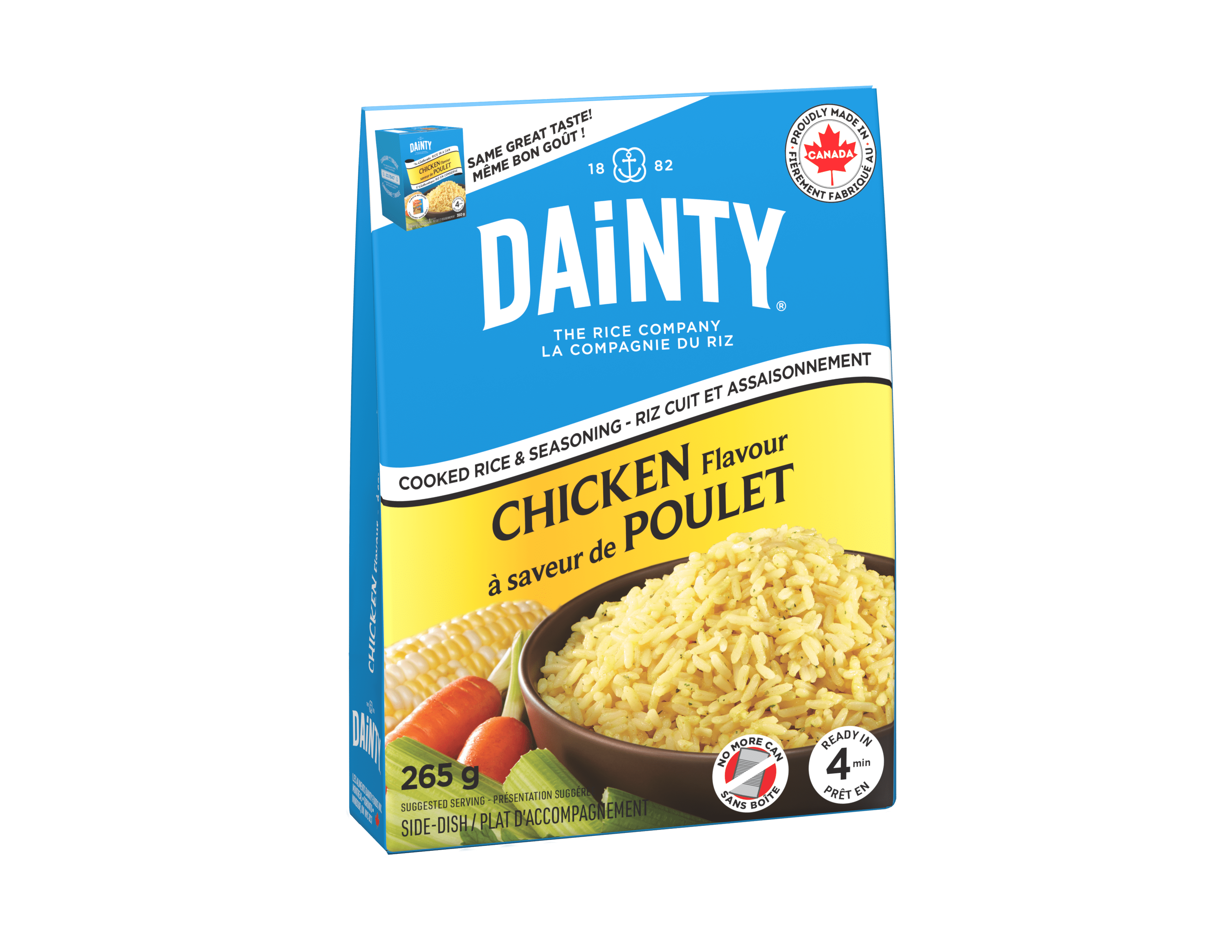 Dainty Riz cuit et assaisonnement - Saveur de poulet