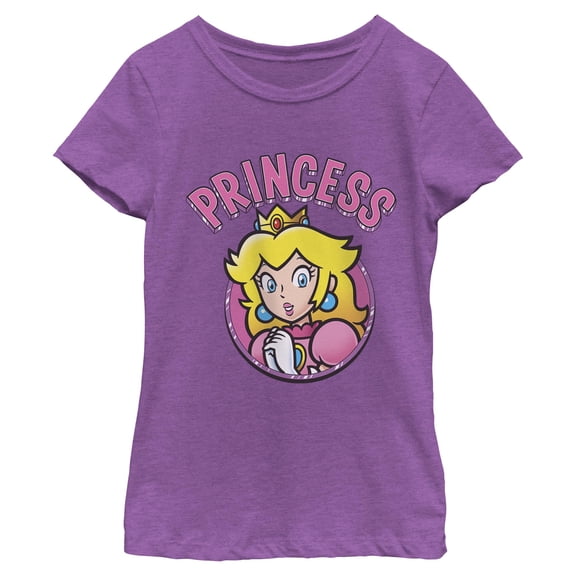 Girls Nintendo Princess Peach Gloss T Shirt