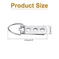 thumbnail image 2 of Uxcell 15Pcs D-Ring colgadores de imágenes con tornillos, hardware de colgado de imágenes de tres agujeros, ganchos para obras de arte plateados, 2 of 6