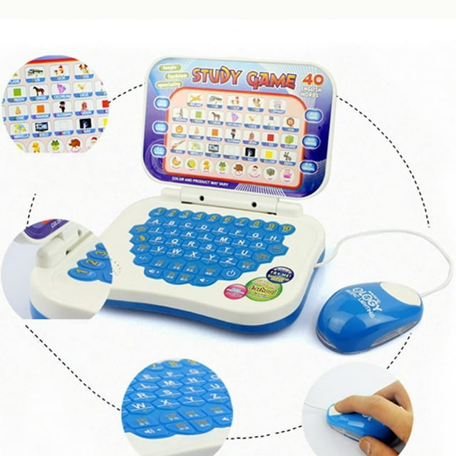 CHUANK Children Learning Machine with Mouse Computer Learning Education Machine Tablet Toy Gift Learning Laptop Toy for Kids Toddlers Boys and Girls | Computer for Aphabet ABC Numbers