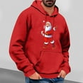 thumbnail image 2 of DODADAWANJ Christmas Funny Hoodie for Men Santa Claus Graphic Pullover Hoodies Hooded Drawstring Sweatshirt for Funny Christmas Gifts S, 2 of 5
