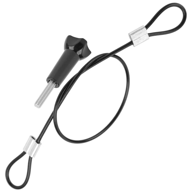 Correa de Muñeca de Cámara de 30 cm, Cordada Resistente A la Corrosión de 30 cm Lanyard Anti -Lost Pan Application 1/4 Pulgadas Negro para Para Cámara de Bolsillo Osmo