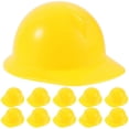 thumbnail image 1 of 10pcs Mini Construction Helmet Realistic Small Helmet Model Doll Helmet Decor Hat Decor, 1 of 4