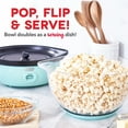 thumbnail image 3 of Dash SmartStore™ Stirring Popcorn Maker, Electric Popcorn Machine with Large Lid for Serving Bowl and Convenient Storage, 24 Cups – Aqua, 3 of 5