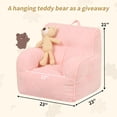thumbnail image 2 of Puf para niños MOMCAYWEX con oso de peluche rosa, 2 of 7