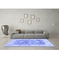 thumbnail image 3 of Ahgly Company Machine Washable Indoor Square Oriental Blue Traditional Area Rugs, 8' Square, 3 of 4