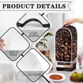 thumbnail image 4 of HELLHERO Coffee Bean Pattern Protective Case for Kitchen Use Fitted, Waterproof Blender Protection 15.94"H x 9.45"L x 7.28"W, 4 of 6