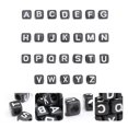 thumbnail image 3 of LEEYNEER 100Pcs Square Beads English Letters DIY Acrylic Jewelry Accessory for Children, 3 of 8