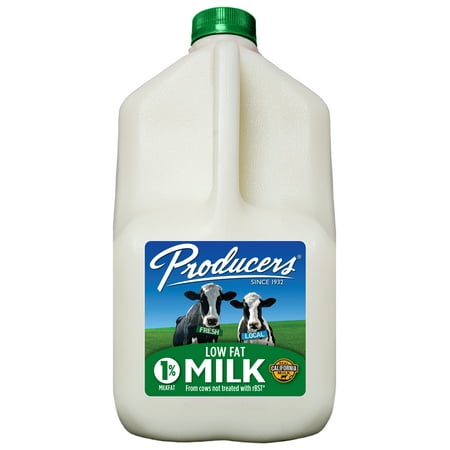 Producers 1% Low-Fat Unflavoured Milk, 1 Gallon