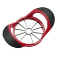 thumbnail image 4 of 12-Blade Apple Slicer Corer Cutter，Ultra Sharp Stainless Steel Blades & Ergonomic plastic Handle，3 in 1 Apple Slicer Potato Slicer Cutter for French Fries and Mango Slicer Corer (red), 4 of 6