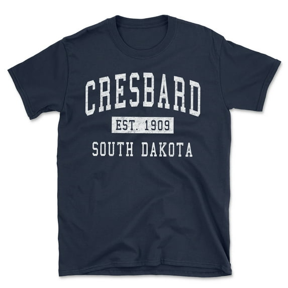 Cresbard South Dakota Classic Established Men's Cotton T-Shirt