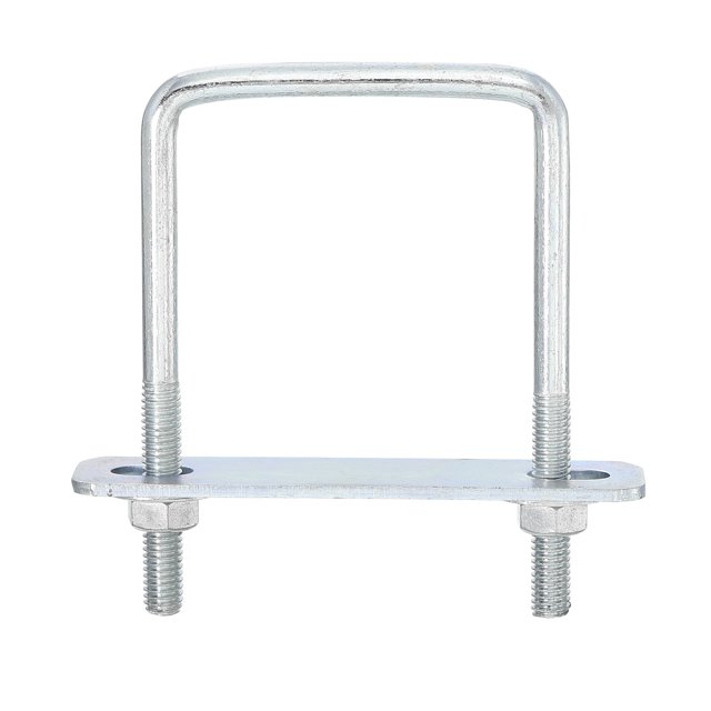 Uxcell Square U-Bolts, 6 Sets 50mm Inner Width 80mm Length M6 with Nuts and Plates