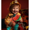 thumbnail image 6 of DolliBu Sea Turtle Firefighter Stuffed Animal - Space Sequin Turtle Fireman Toy with Red Fireman Costume Outfit and Fireman Hat, Cute Stuffed Animal Fire Fighter Doll Plush Toy for Kids - 13 Inch, 6 of 7