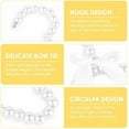 thumbnail image 2 of 10 Pack Pearl Hangers for Kids, Pearl Beads Clothes Hangers, Small Elegant Garment Clothes Hangers for Kids Children Pet Dog (30cm, White), 2 of 6