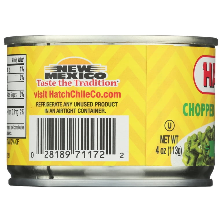 チルページ　３段　グリーン　※１２個※ Hatch Chile Company Mild Green Diced Chiles 4 Oz Can (Pack of 12