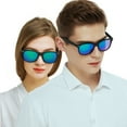 thumbnail image 2 of LotFancy Classic Horn Rimmed Sunglasses for Women Men, Retro Stylish Square Eyewear with Case, 2 of 7