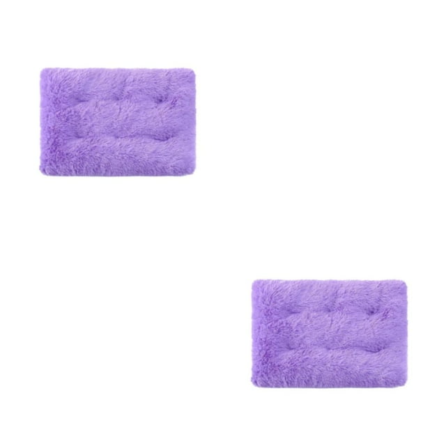Greeniant Cama para jaula para perros, fácil de limpiar e higiénica, salud del perro, cómoda y , alfombrilla para cama para perros, cojín púrpura S 2Conjunto