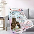 thumbnail image 6 of to My Granddaughter ButterflyThrow Blanket Granddaughter Gifts from Grandma Birthday Gifts for Granddaughter Lightweight Flannel Warm Soft Blanket Gift for Girl Women for Home Sofa 50"x60"for Teen, 6 of 6