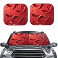 thumbnail image 2 of Zufioo Floating Red Chili Peppers Print Folding Car Windshield Sun Visor, Anti-ultraviolet Sun Visor, Suitable for Trucks, Vans Car Accessories-Medium, 2 of 6