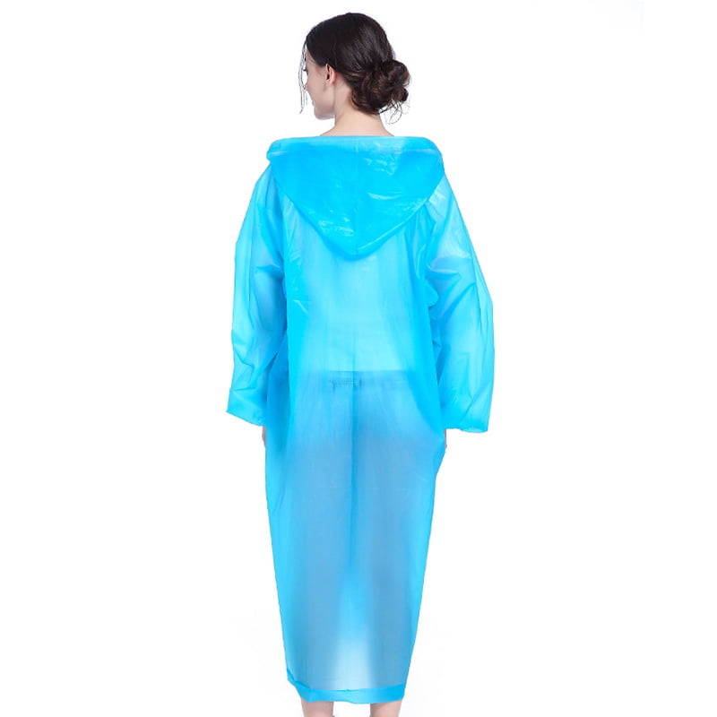  NEOYARDE Raincoat, EVA Rain Coats Reusable Rain Ponchos Plastic Rain  Jacket for Adults Men Women with Hood and Sleeves : Sports & Outdoors