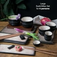 thumbnail image 3 of 29-Piece Sushi Dinnerware Set – Plates, Bowls, Dipping Dishes  Chopsticks, 3 of 8