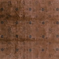 thumbnail image 1 of Ahgly Company Machine Washable Indoor Square Oriental Turquoise Blue Industrial Area Rugs, 6' Square, 1 of 4