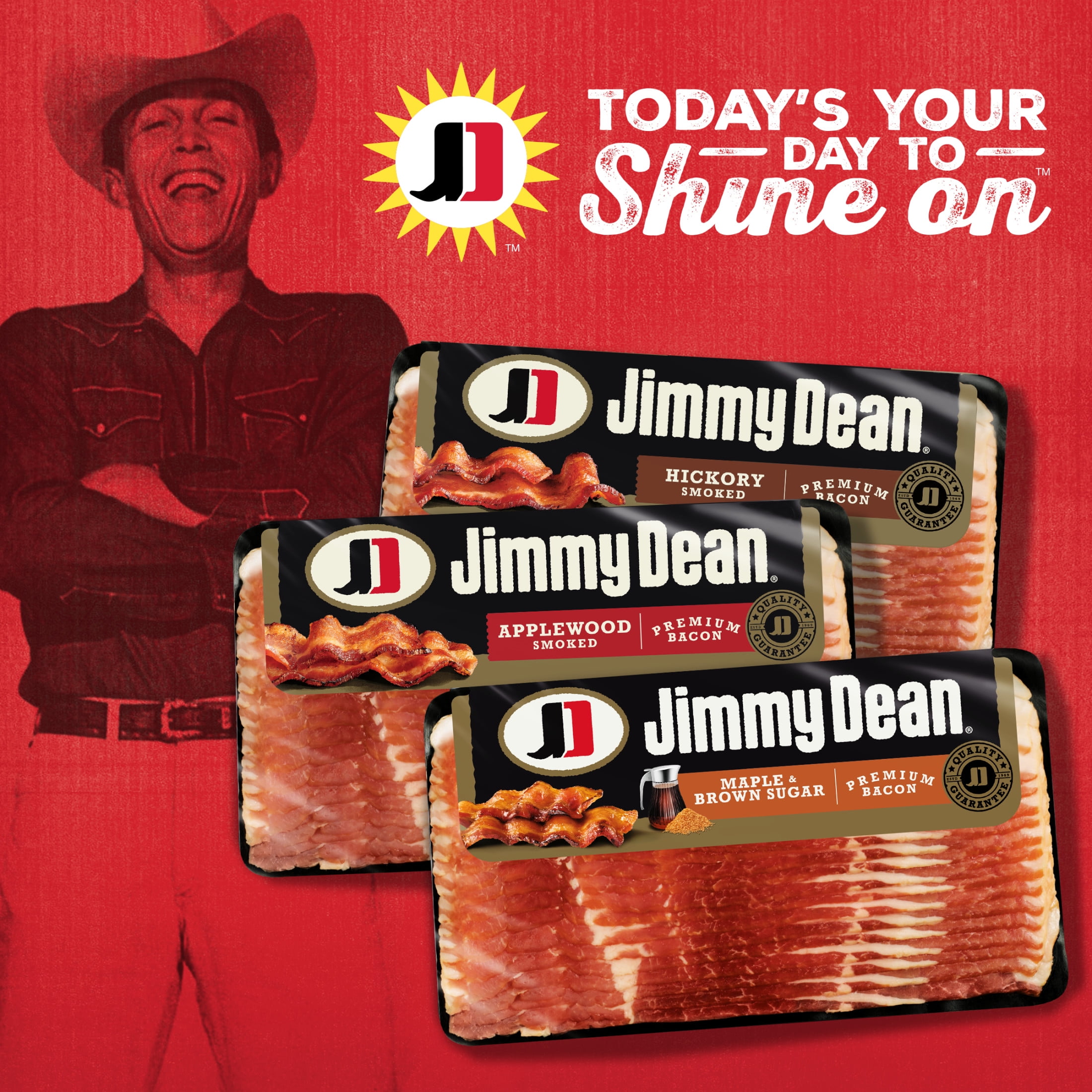 Jimmy Dean Maple & Brown Sugar Premium Refrigerated Bacon, 12 oz