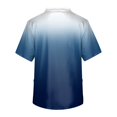 thumbnail image 5 of Domuza Scrub Top Men Gradient Tie-Dye V Neck Short Sleeve Working Uniform Relaxed Fit Soft Comfy Medical Scrub Tops with 3 Pockets White 4XL, 5 of 5