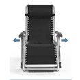 thumbnail image 6 of FICISOG Zero Gravity Chair, Sunbathing Recliner,Suitable For Indoor And Outdoor Use, with Cup Holder Folding Zero Gravity Chair,Black, 6 of 8