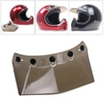 thumbnail image 4 of -Snap casco de motocicleta Visor solar para la mayoría de la cara abierta media cara o cascos Vintage , Marrón1, 4 of 8