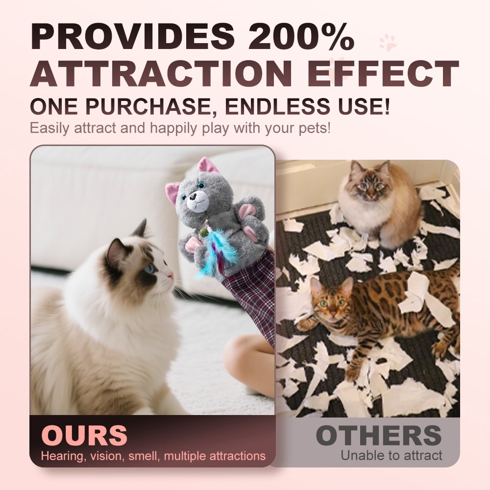 Cat Wrestling Glove, Tough Padding for Safe and Fun Interactive Play, Pet Lovers Relieve Boring Pet Safe Cats Dog Interactive Play