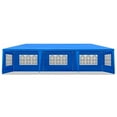 thumbnail image 2 of ALFRESCO 10'x30' Waterproof Outdoor Party Tent with 8 Removable Sidewalls - Perfect for Patio Weddings, Blue, 2 of 7