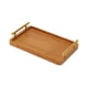 thumbnail image 3 of Bandeja de bambú para servir, bandeja decorativa de almacenamiento, bandeja rectangular multifunción para servir. 195 cm x 30 cm, 3 of 7