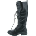 thumbnail image 2 of Nature Breeze Madge 02KH Womens Knee High Lace Up Combat Boots, 2 of 7