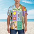 thumbnail image 4 of Physics Science Banners Set Mens Short Sleeve Button Down Shirts Soft Breathable Casual Lightweight Shirt 3x-Large, 4 of 9