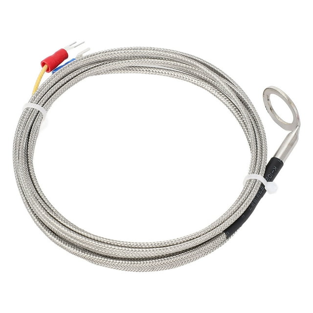 K Type Thermocouple Temperature Sensor Stainless Steel Temperature Sensor Probe with 14mm ID Washer for Automotive Engine CHT Measurement