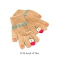 thumbnail image 3 of Winter Gloves Men Cute Christmas Snowman Split Finger Knitting Touch Screen, 3 of 6
