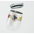 thumbnail image 2 of Carolines Treasures CK4125TBL12 Cane Corso Pink Flowers Stainless Steel 12 oz Stemless Wine Glass 12 oz multicolor, 2 of 4