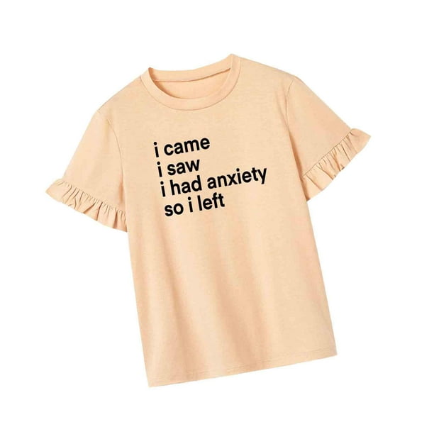 Camiseta para Mujer Yuyangstore Traje Casual Ropa Deportiva Simple y Elegante Top de Manga Corta L