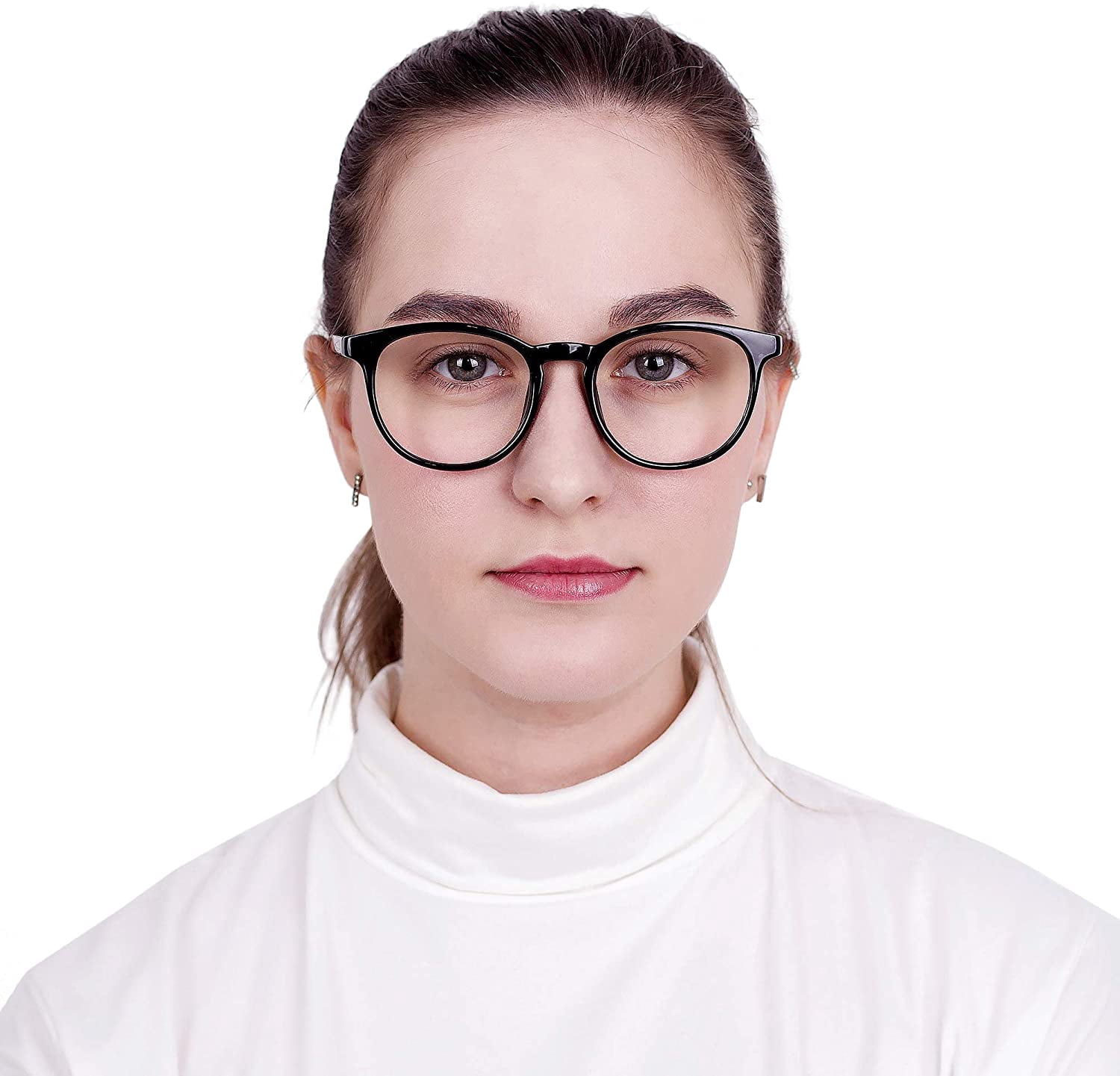 LifeArt Bifocal Reading Glasses, Transition Photochromic Dark Grey Sunglasses, Oval Frame, Computer Reading Glasses, Anti Glare (Black, +0.00/+1.00 Magnification)