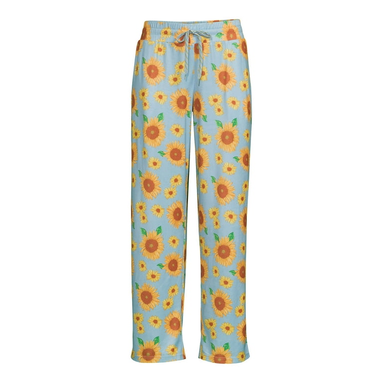 Women s and Women s Plus Sunflower Graphic Sleep Pants