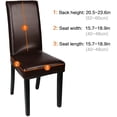 thumbnail image 3 of 4 6 Pack Dining Chair Covers,Stretch Removable Washable Dining Chair Protector Cover, Waterproof Pu Leather, 4 Pack, 3 of 7