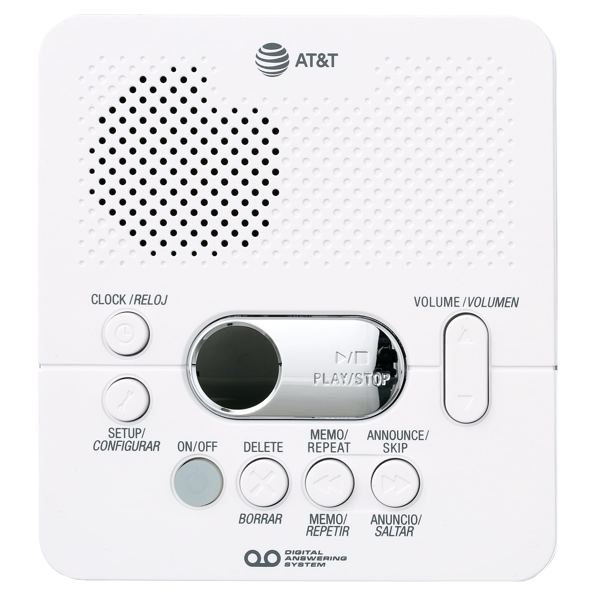 AT&T 1740 Digital Answering System, Single Unit, Tapeless 60 Min Record Time, Message Guard Memory, Audible Message Alert, Remote Access