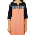 thumbnail image 1 of Phagun Kurti Ethnique de Designer Bollywood Pêche Kurta Tunique Décontractée pour Femmes-12, 1 of 2
