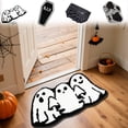 thumbnail image 1 of Bowayaoa Halloween Floor Mat Non Slip Bathroom Rug, Funny Ghost Bat Doormat, Absorbent Entryway Carpet for Living Room Kitchen, Decorative Indoor Mat, 1 of 7