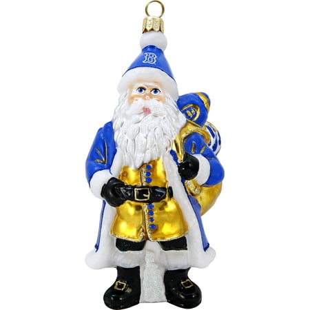 - UCLA Bruins Santa with Football Polish Glass Christmas Ornament Decoration New