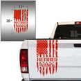 thumbnail image 6 of Retired Army Vietnam Veteran Distressed American USA US Flag Truck Tailgate Vinyl Decal Compatible with most Pickup Trucks U.S. Sticker USMC USAF US Navy Decal (11" x 20", Light Red), 6 of 8