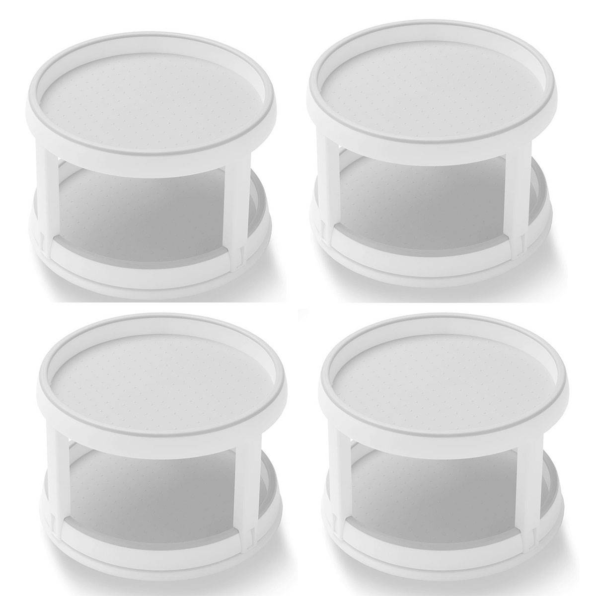 MadeSmart Classic Round 2 Tier 10" Turntable Spice Rack Lazy Susan (4